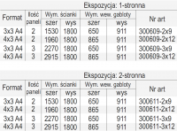 ŚCIANA INFORMACYJNA Z GABLOTAMI INFO