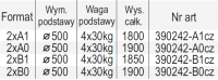 STOJAK PLENEROWY Z TABLICĄ TYPU (A) NA WSUW CZARNY