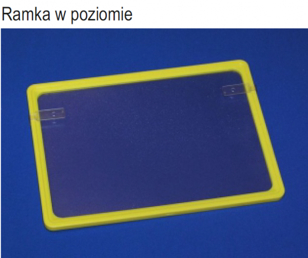 RAMKA Z UCHWYTAMI DO PRZYKRĘCENIA RÓWNOLEGLE DO ŚCIANY, POZIOMA