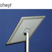 STOJAK Z TABLICĄ ZATRZASKOWĄ 25MM Z REGULOWANYM KĄTEM NACHYLENIA