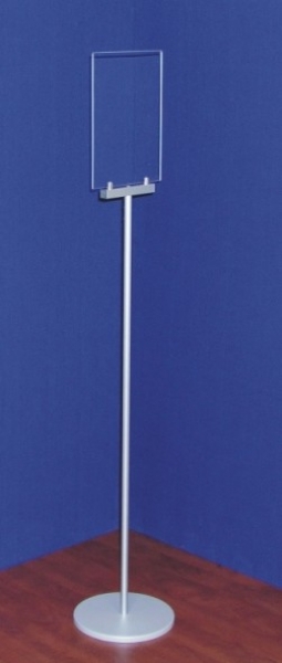 STOJAK Z KIESZENIĄ (U) Z PLEXI, PIONOWY