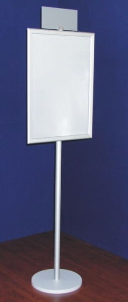 STOJAK PLAKATOWY Z TABLICĄ NA LOGO