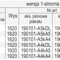 STOJAK Z KIESZENIĄ TYPU U NA PLAKAT I KIESZENIAMI NA FOLDERY - 1-STRONNY