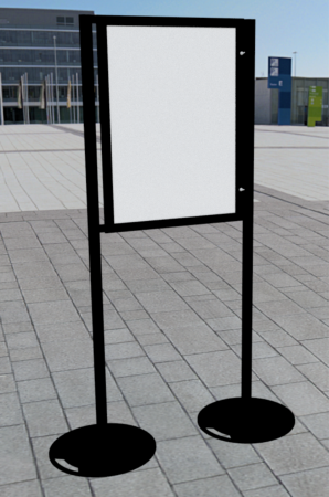 STOJAK PLENEROWY Z GABLOTAMI PLAKATOWYMI