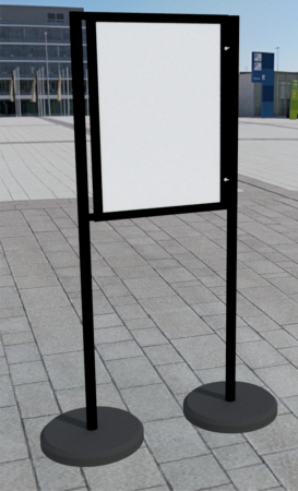 STOJAK PLENEROWY Z GABLOTAMI PLAKATOWYMI